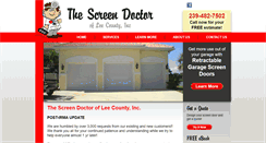 Desktop Screenshot of myscreendoctor.com